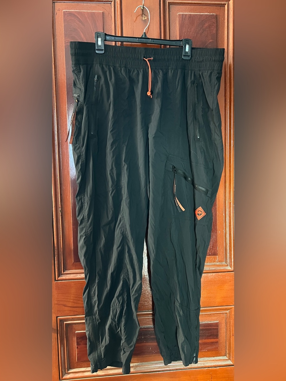 Black & Orange nylon hiking pants from Outdoor Afro x REI Co-Op plus size 2X